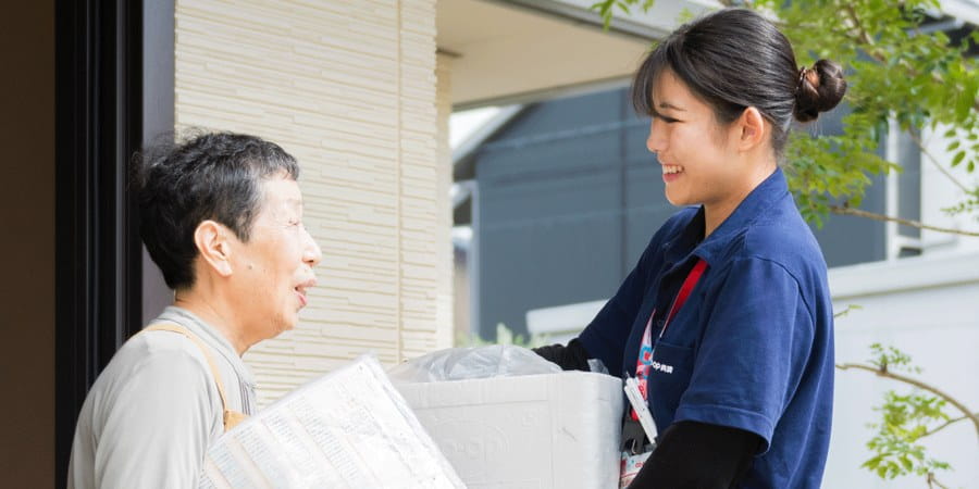 宅配の様子